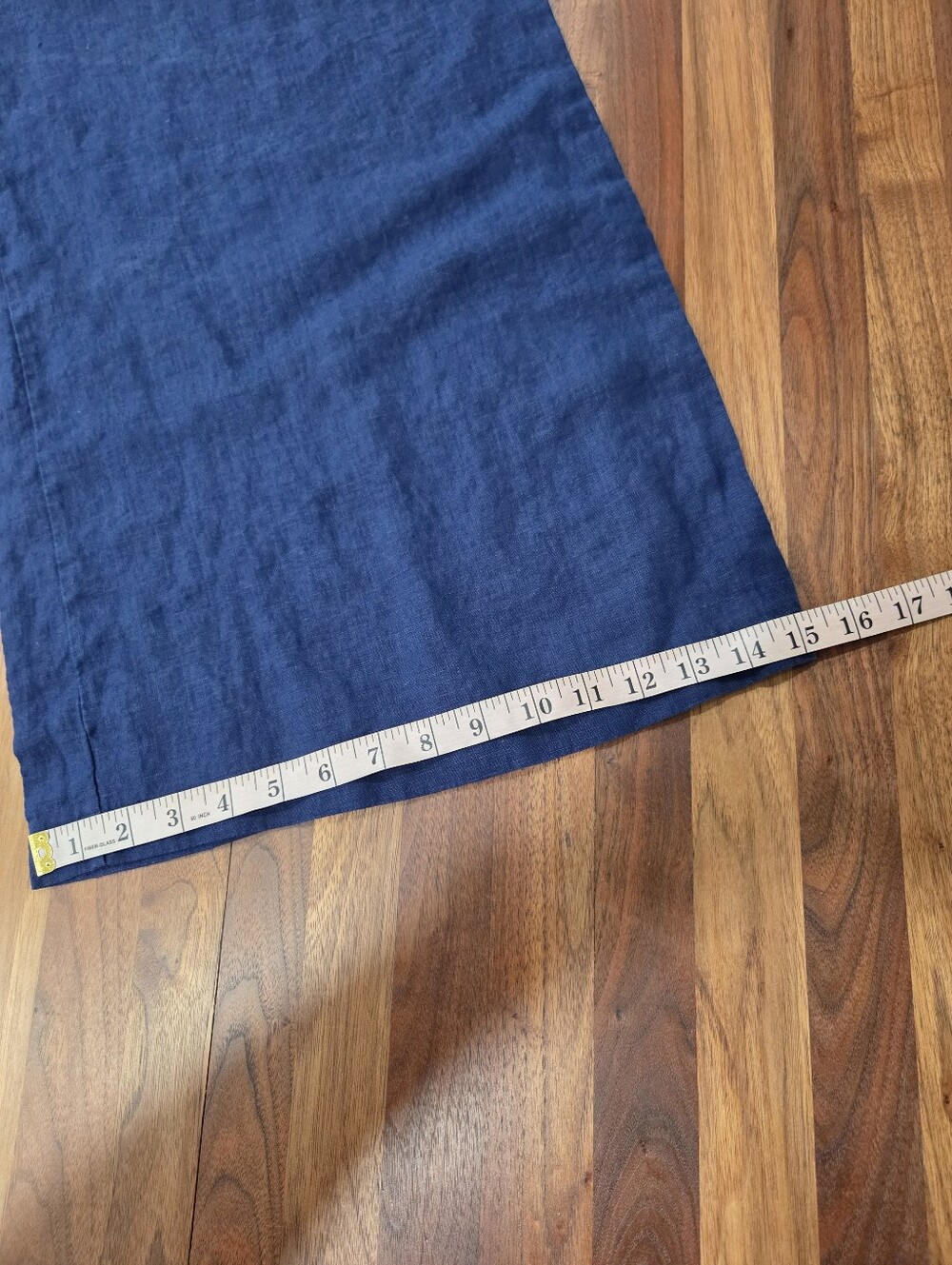 bryn Walker Navy Wide-Leg Linen Pants Made In USA  Elastic Waist - Picture 4 of 10